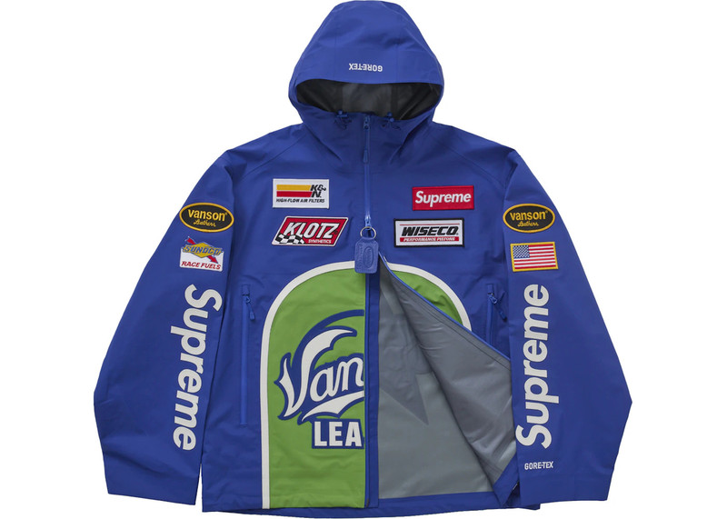 Supreme Supreme Vanson Leathers GORE-TEX Shell Jacket Royal outlook