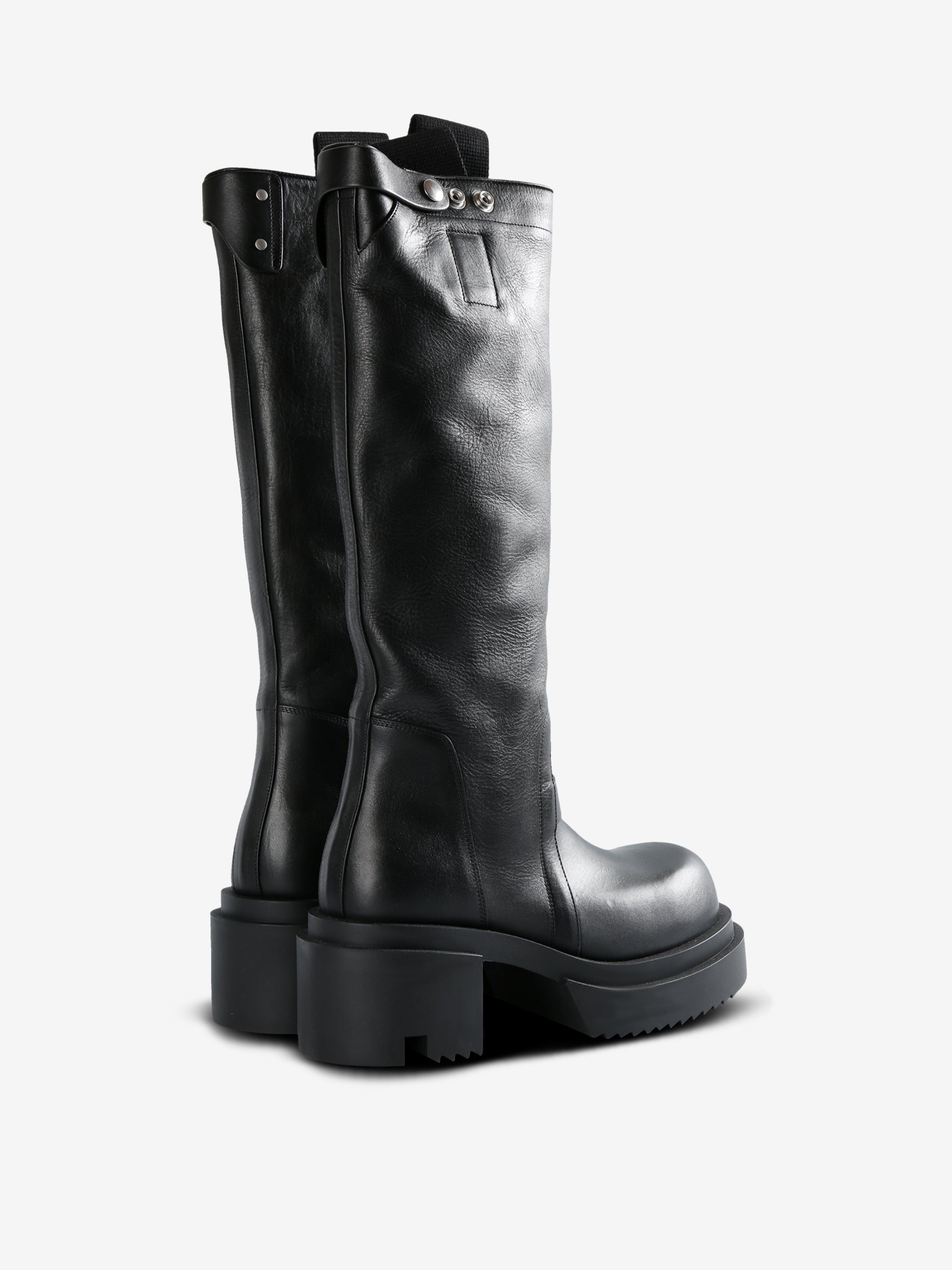 RICK OWENS - Women Stivali In Pelle Knee Pull On Bogun Boots - 3