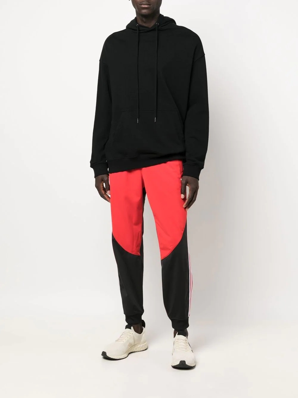 colour-block elasticated track pants - 2