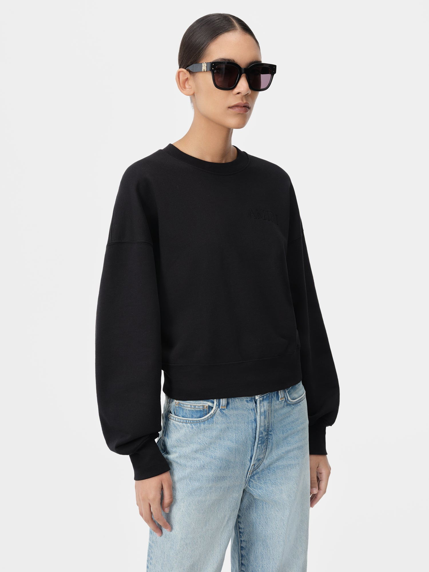 WOMEN'S AMIRI EMBROIDERED CREW - 4