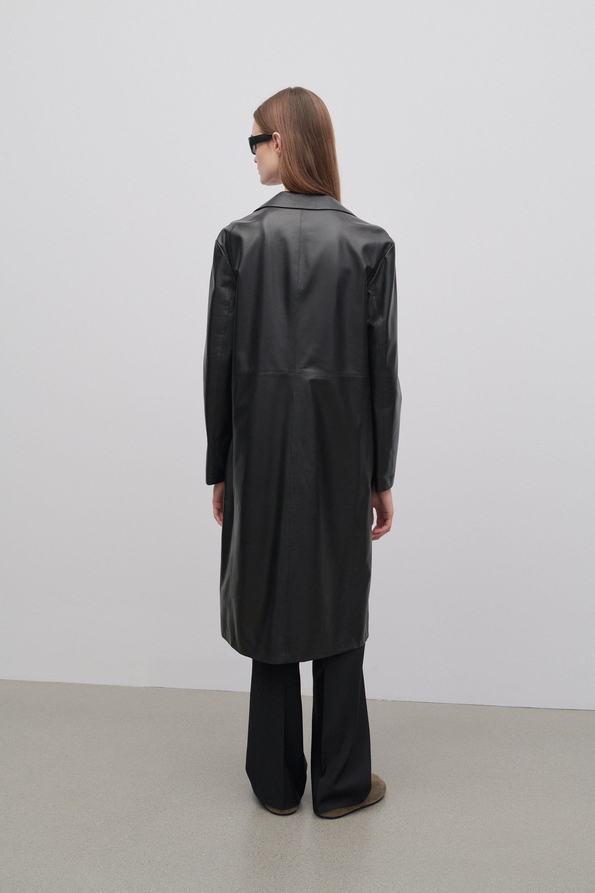 Babil Coat in Leather - 8