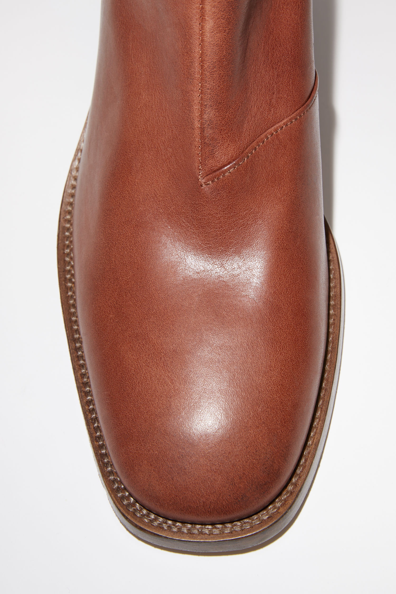 Leather boots - Brown - 5