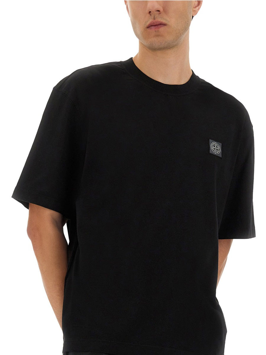 Stone Island Men Organic Cotton T-Shirt - 4