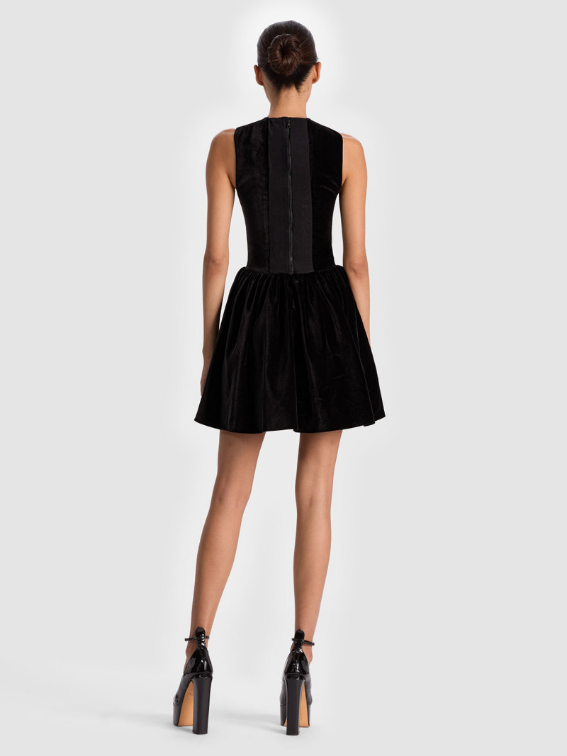 Alice + Olivia ELLA VELVET MINI DRESS outlook