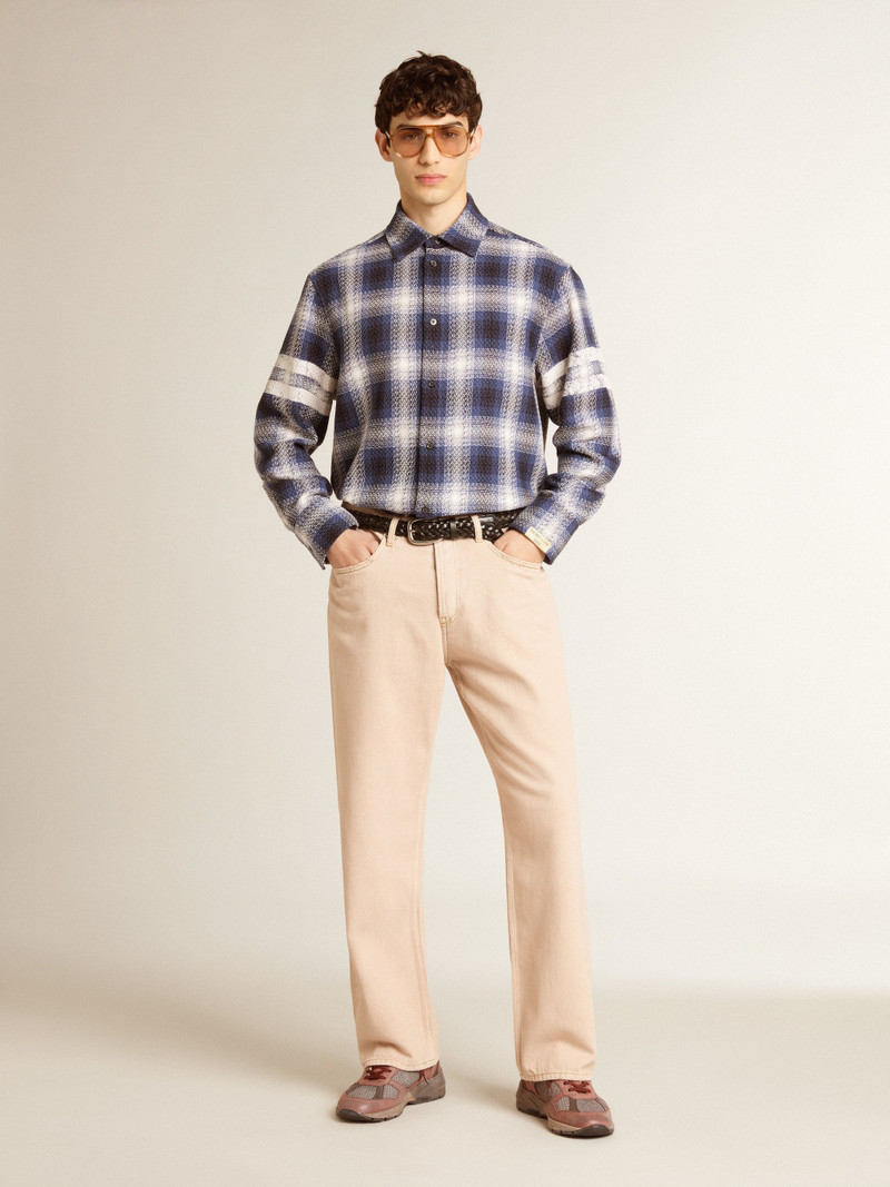 Golden Goose Men's pink dyed jeans outlook