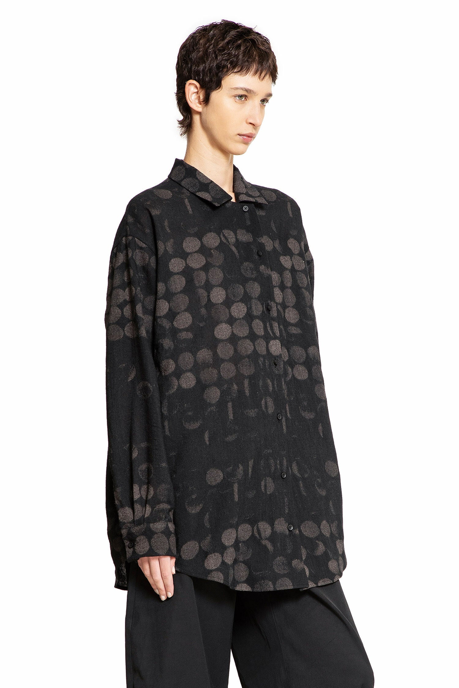 Tyesha-Dot-Jacquard-Shirt - 2