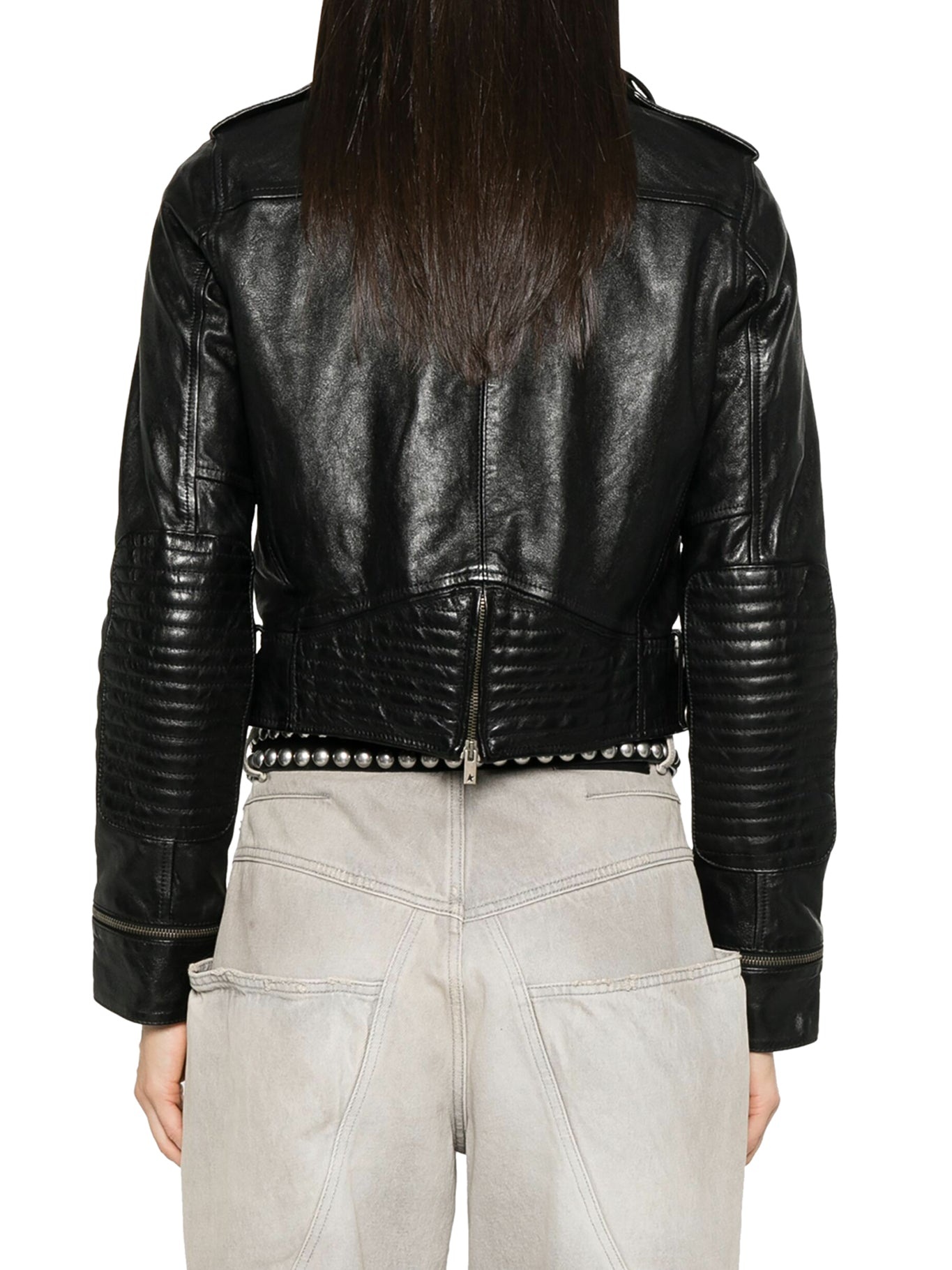 NEVADA LEATHER BIKER JACKET - 4