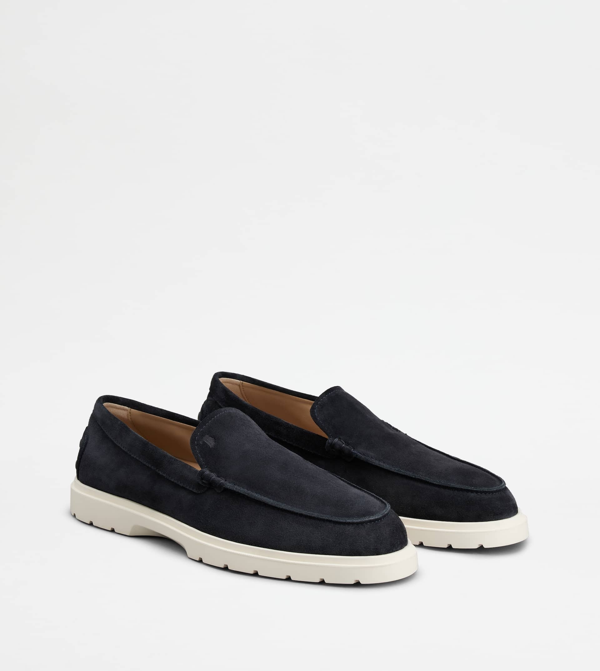 SLIPPER LOAFERS IN SUEDE - BLUE - 2