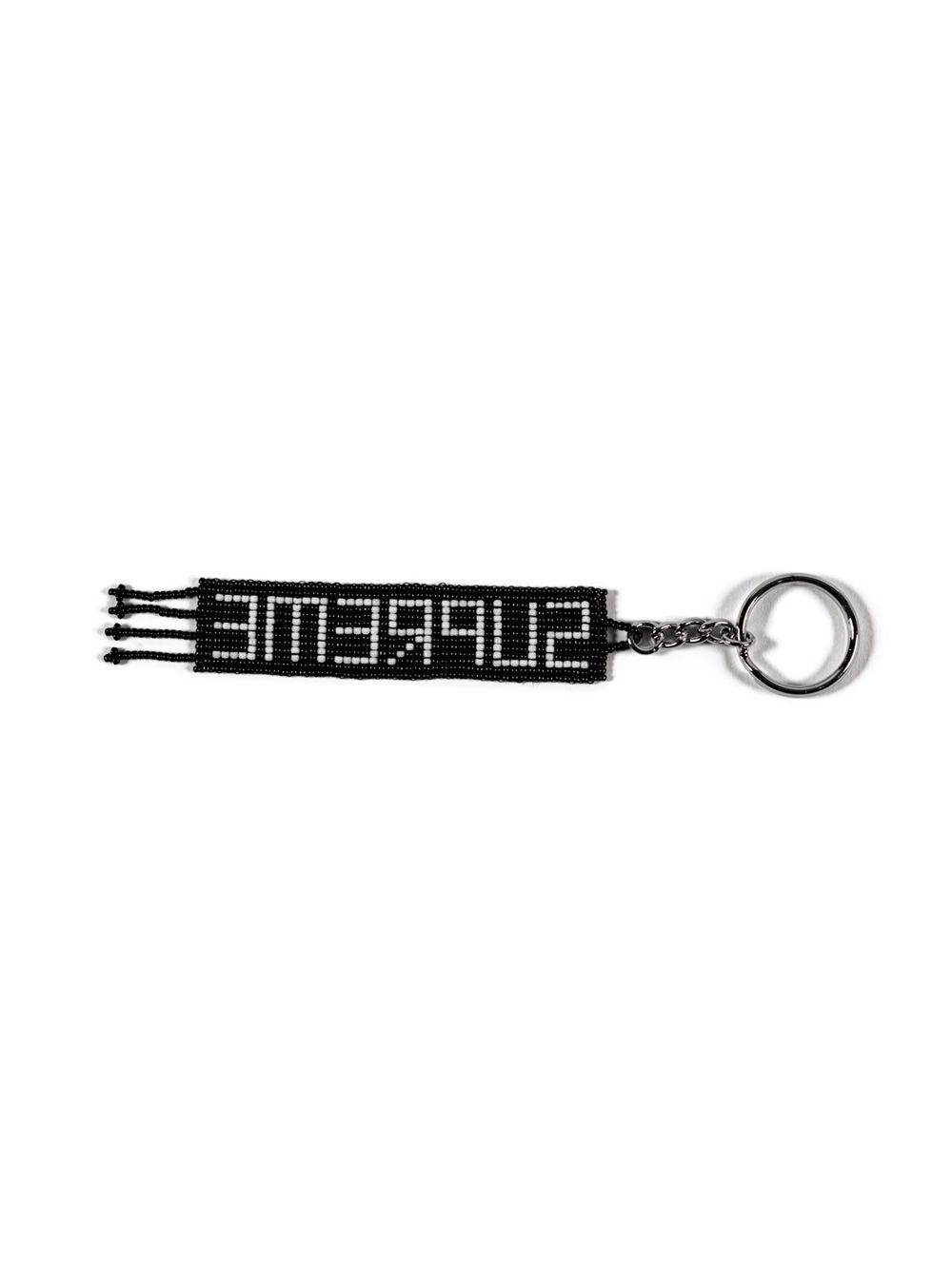 beaded logo keychain - 2