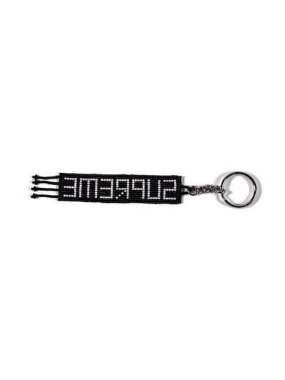 Supreme beaded logo keychain outlook