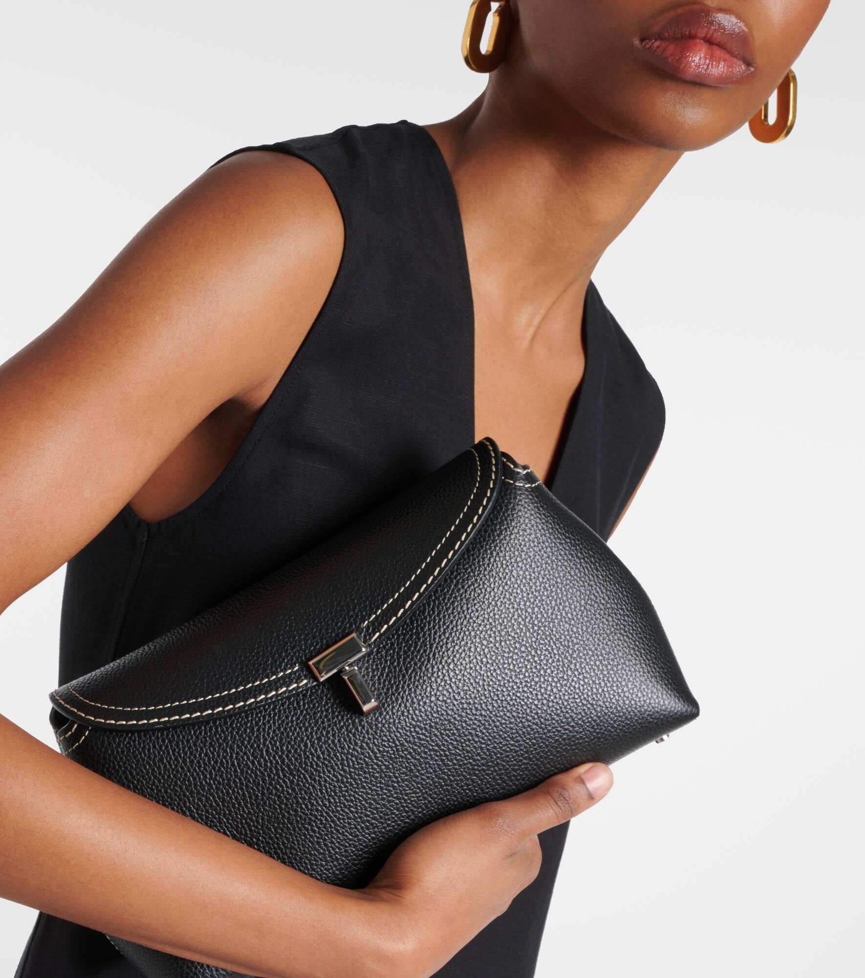 T-Lock Small leather clutch - 2