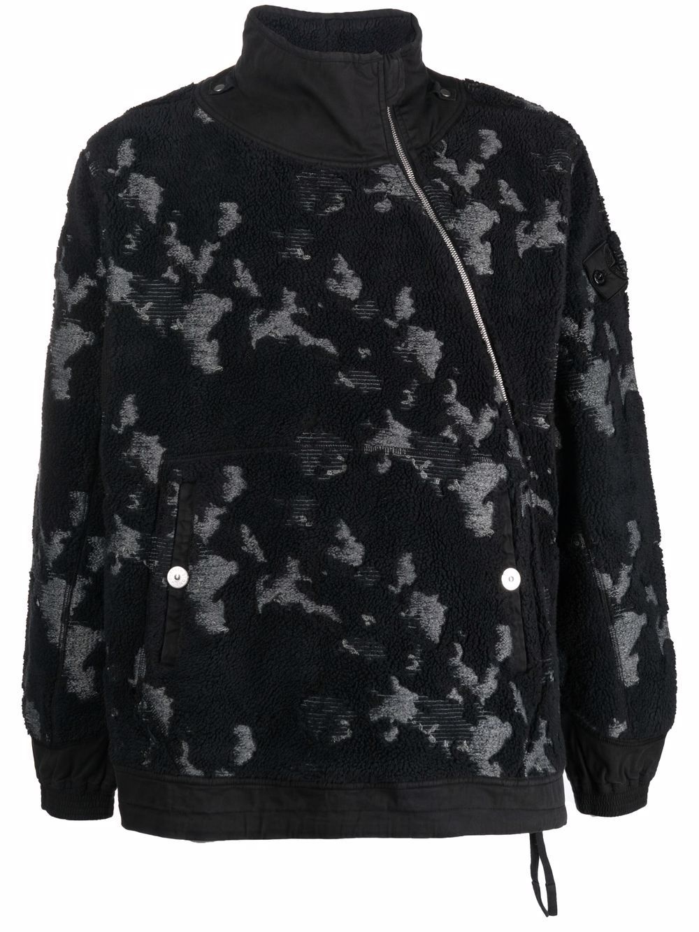 camouflage print sweatshirt - 1