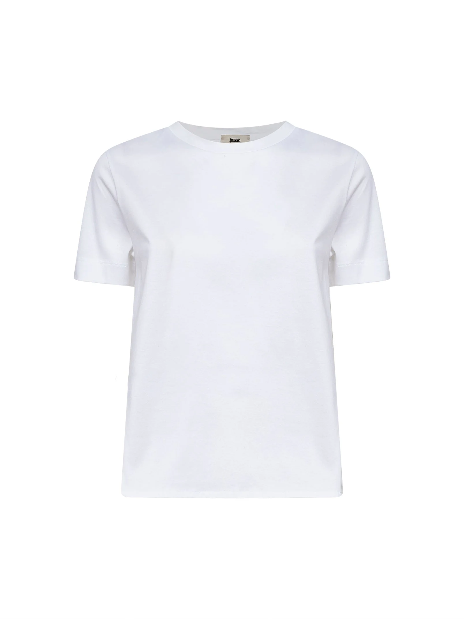 White Chic Cotton Jersey and New Techno Taffeta T-shirt - 1