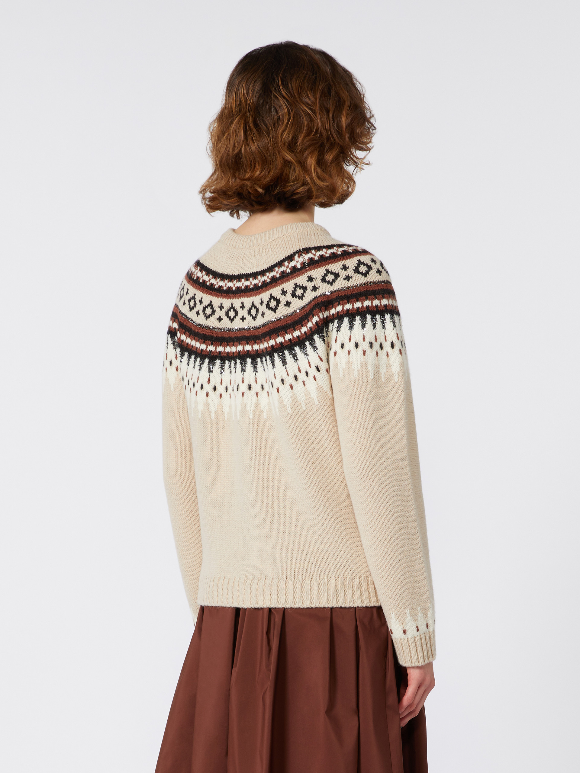 CABIRIA1234 Wool and alpaca jacquard cardigan - 4