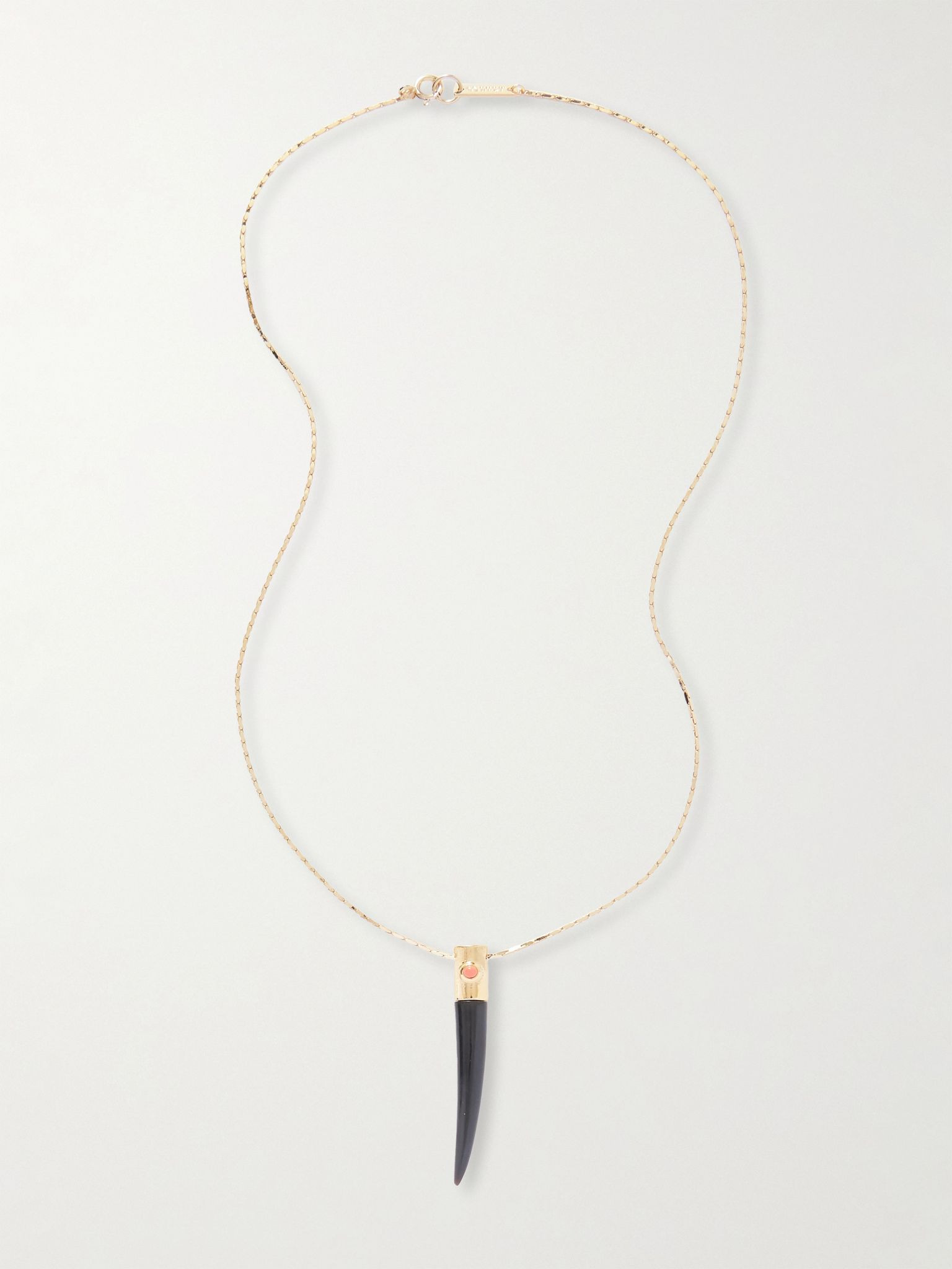 Gold-tone resin necklace Gold - 4