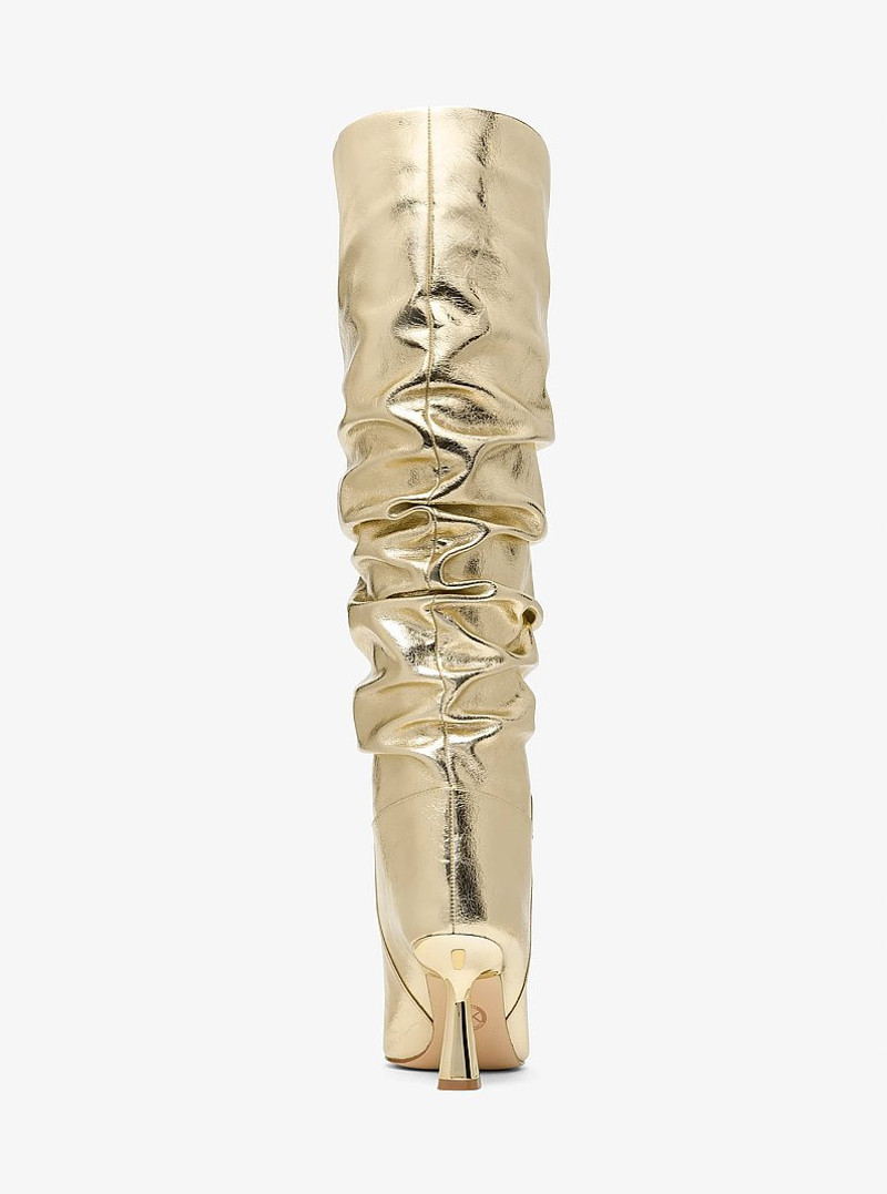 Amali Crackled Metallic Boot 3