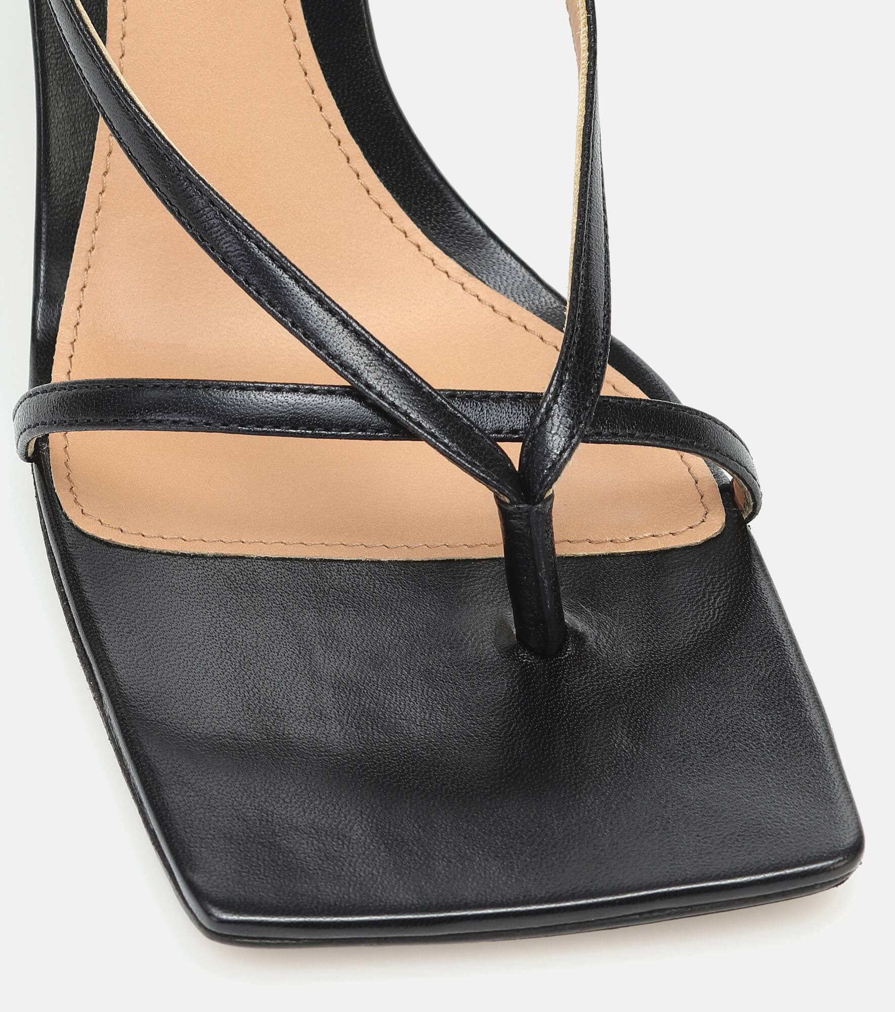 Stretch leather sandals - 6
