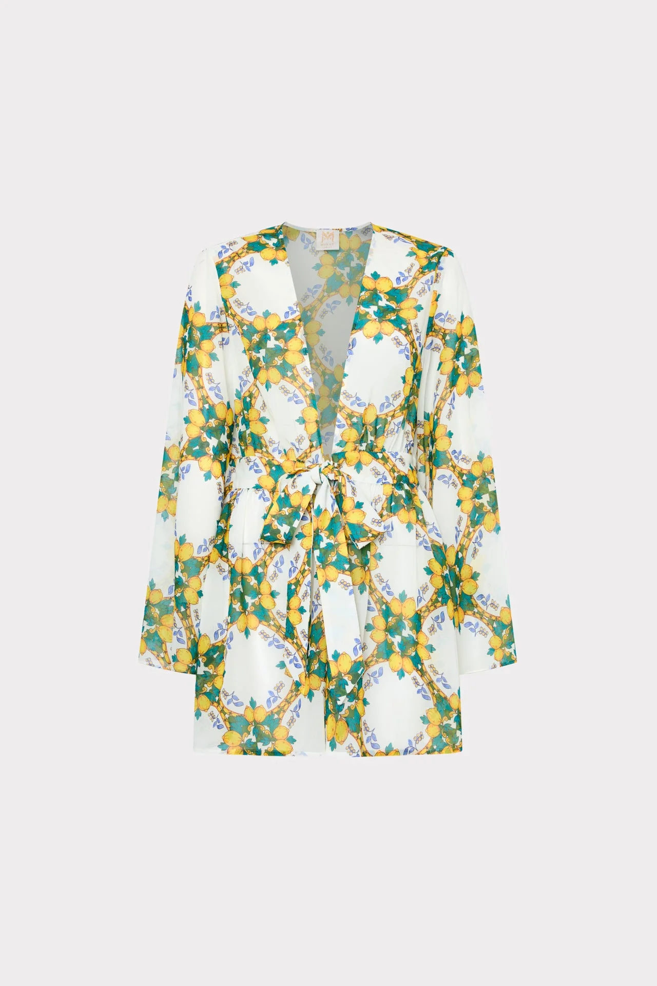 Jessie Lemon Tile Mini Coverup - 1