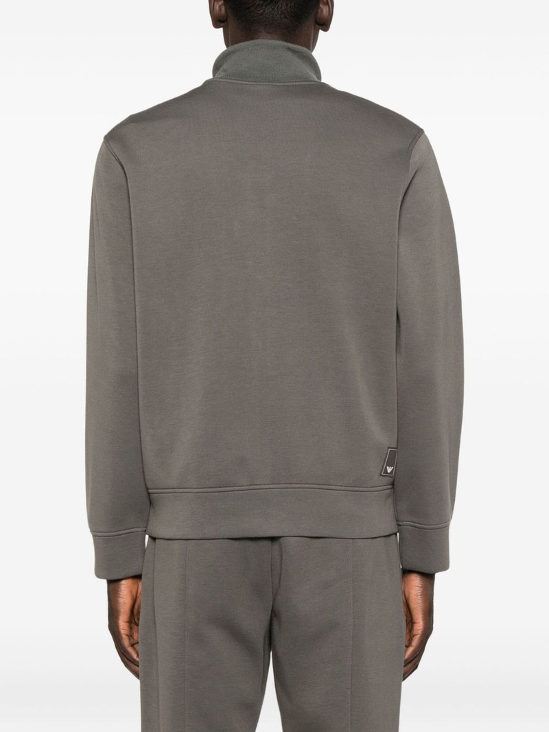 zip-front panelled sweater 4