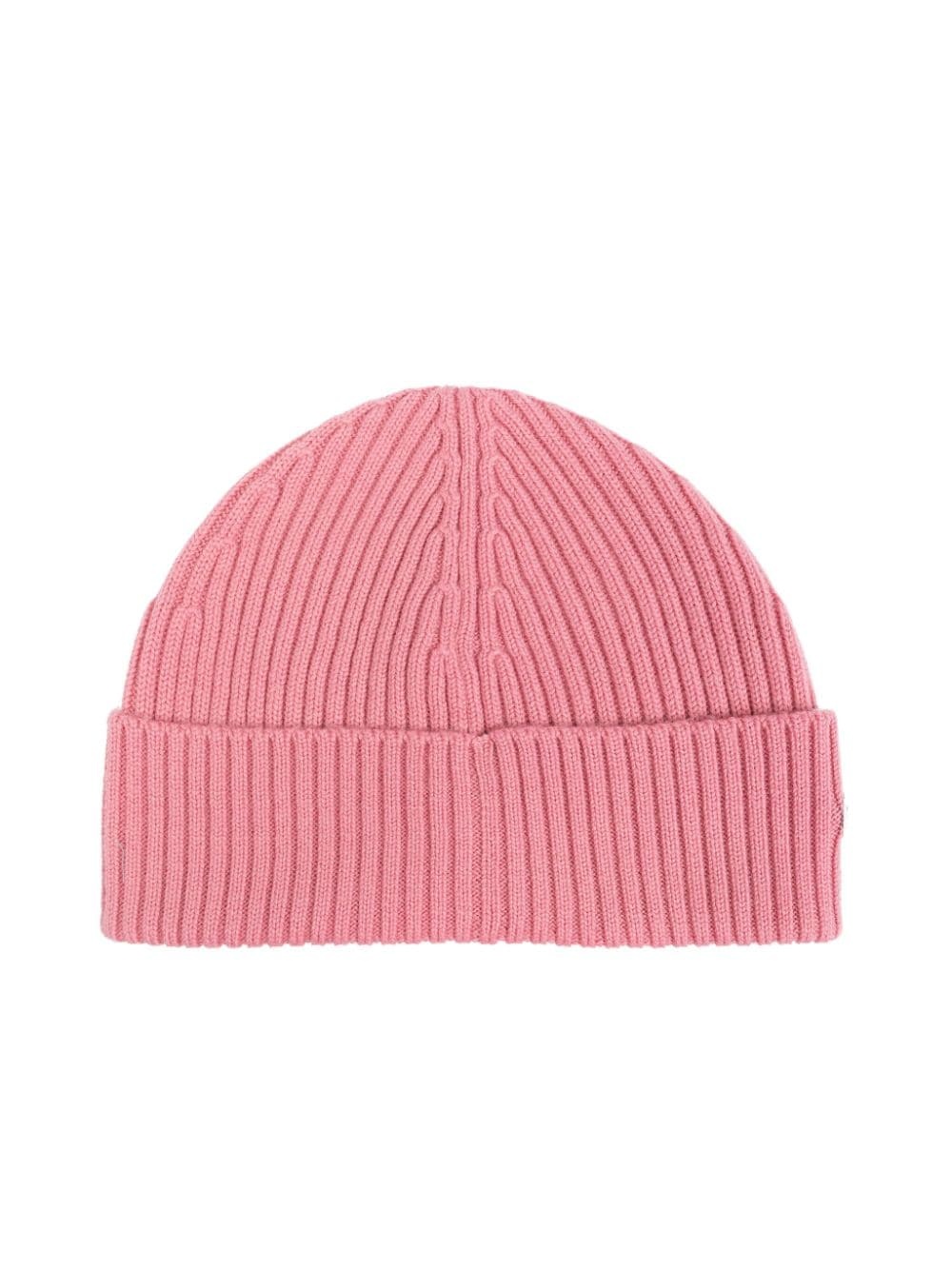 logo-embroidered knit hat - 4