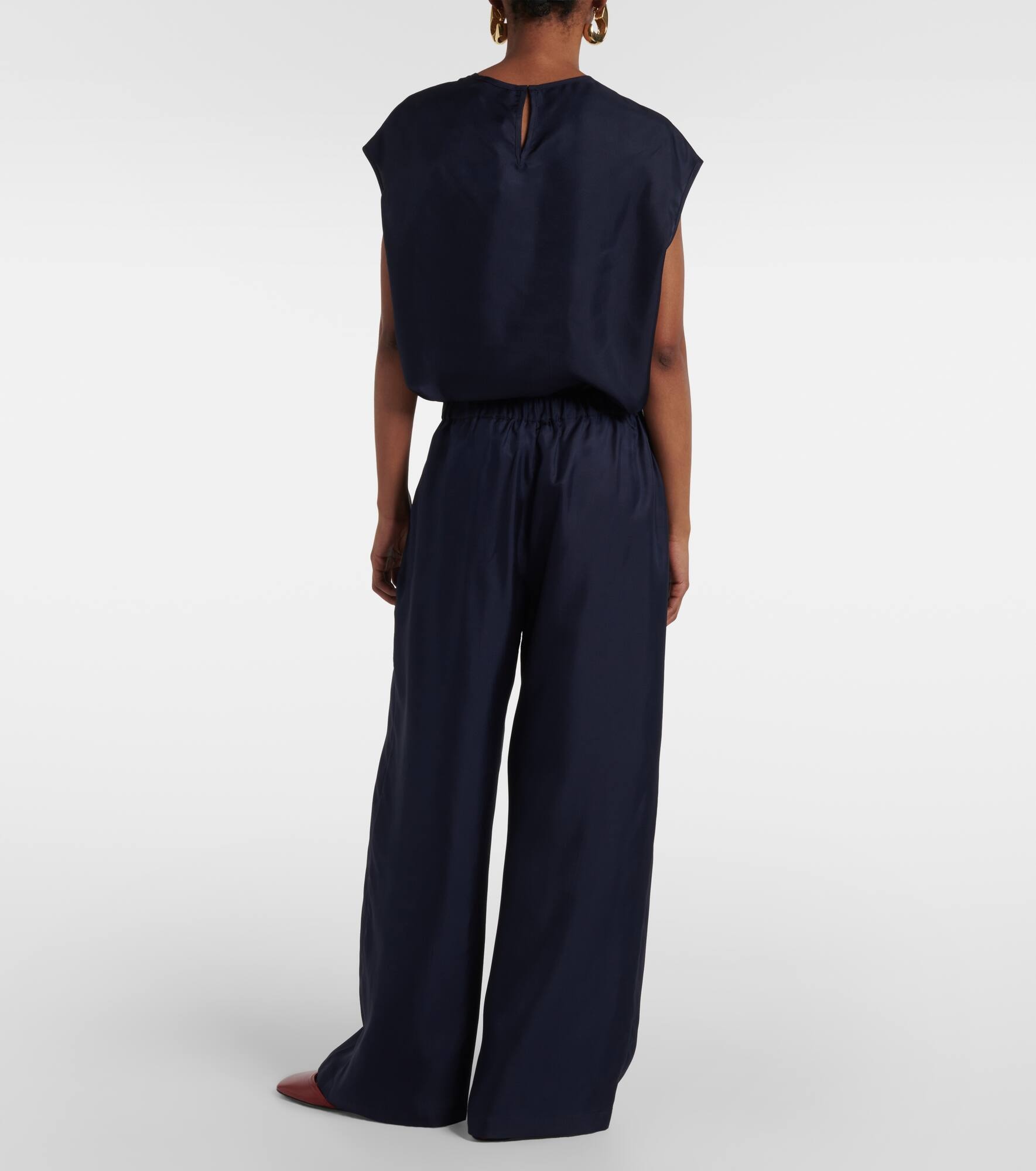 Isola silk wide-leg pants - 3