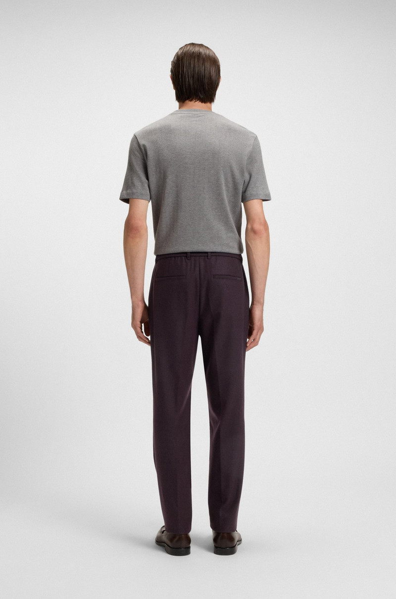 TAPERED-FIT TROUSERS IN BRUSHED STRETCH FLANNEL 4