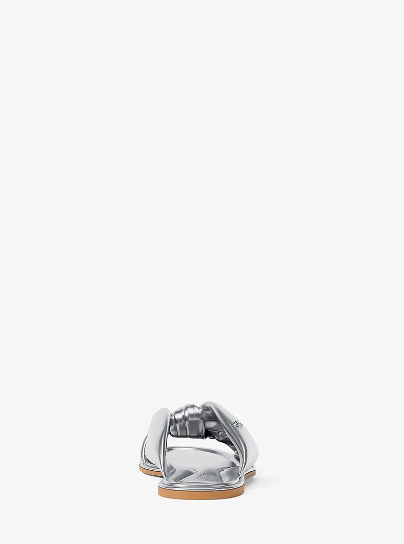 Elena Metallic Slide Sandal 4