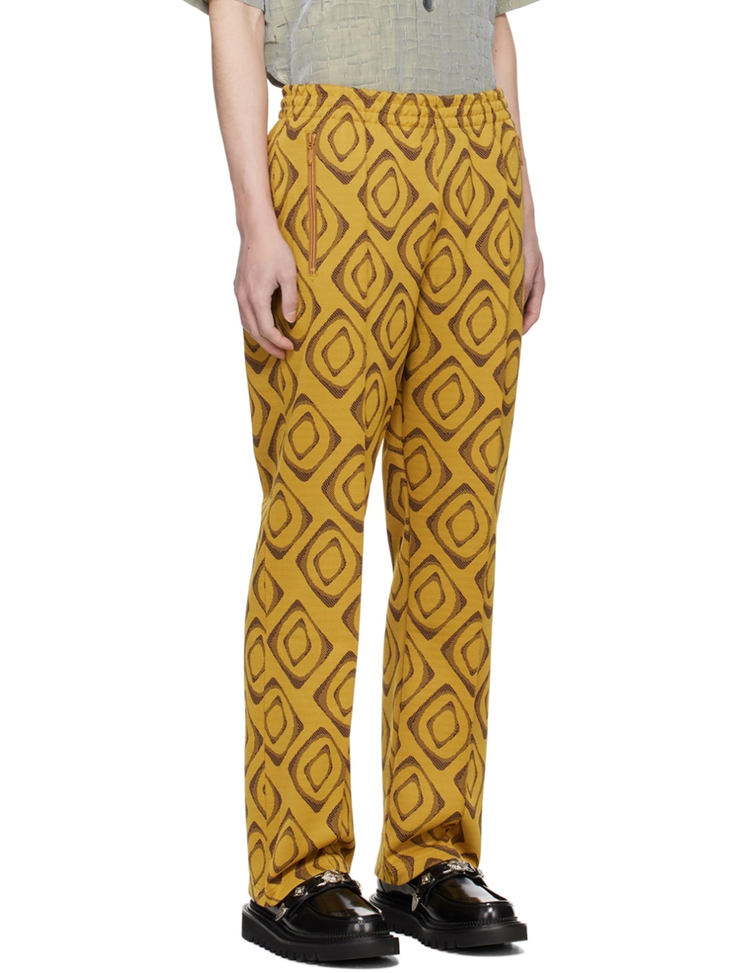 Yellow Drawstring Track Pants - 2