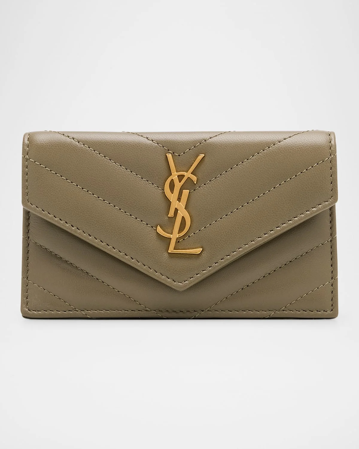 Cassandre YSL Quilted Leather Fragments Card Holder - 1