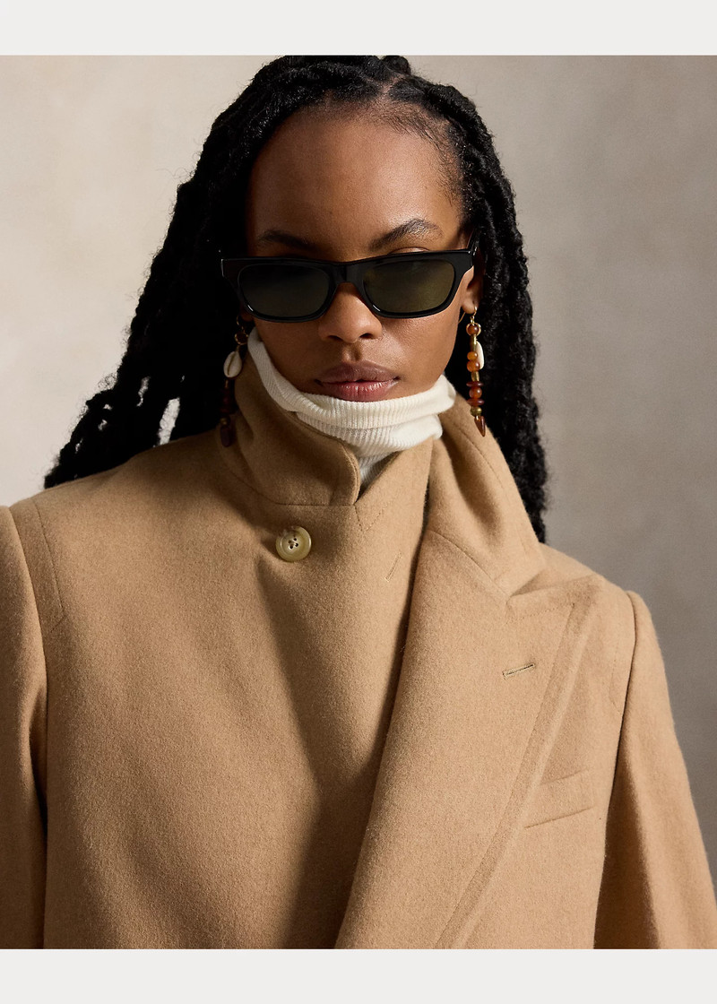 Camel-Hair Long Polo Coat 5