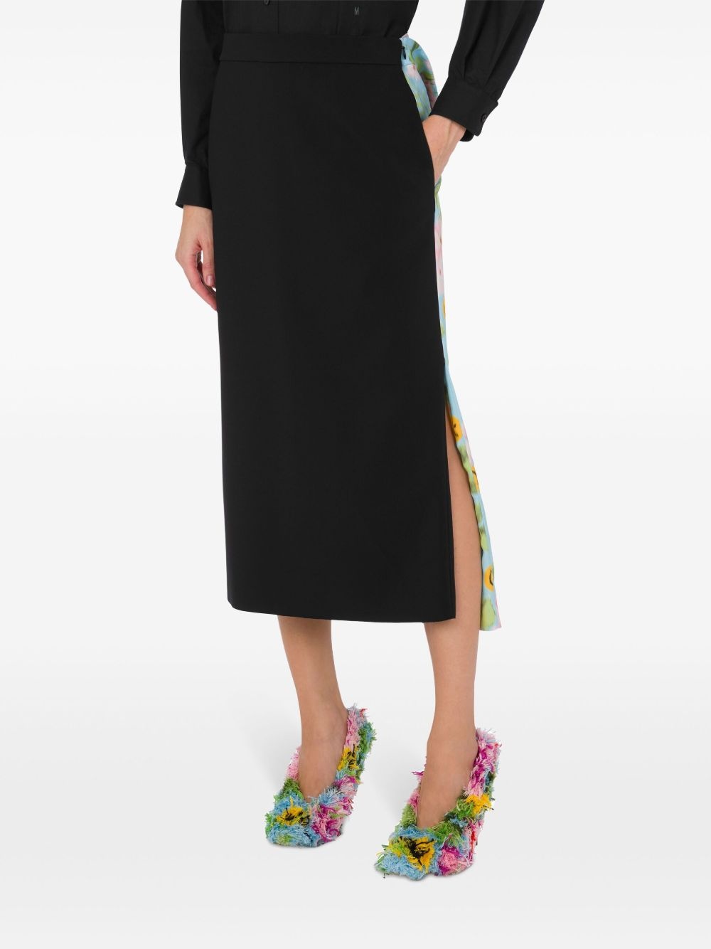 panelled midi skirt - 2