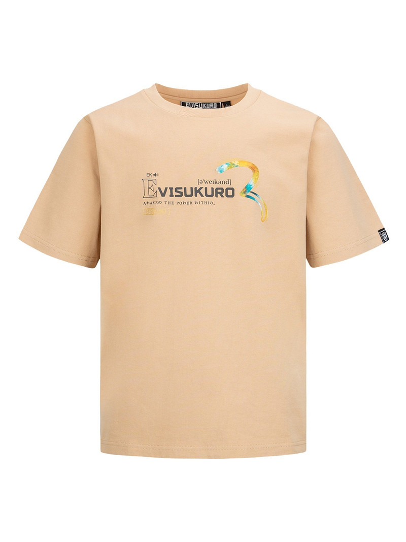 Brushed Seagull and Kamon Print T-shirt 15