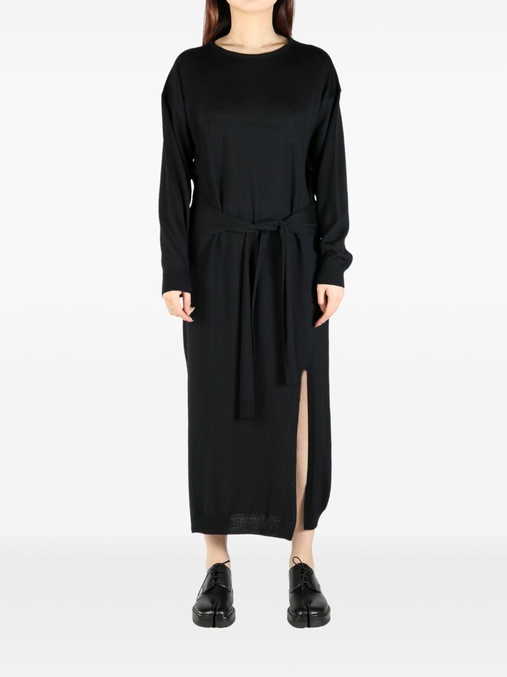 knot-detail midi dress - 2
