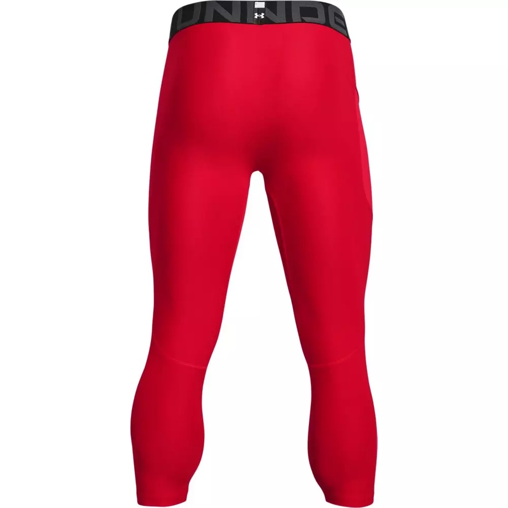 Men's Red HeatGear Armour Â¾ Leggings - 4