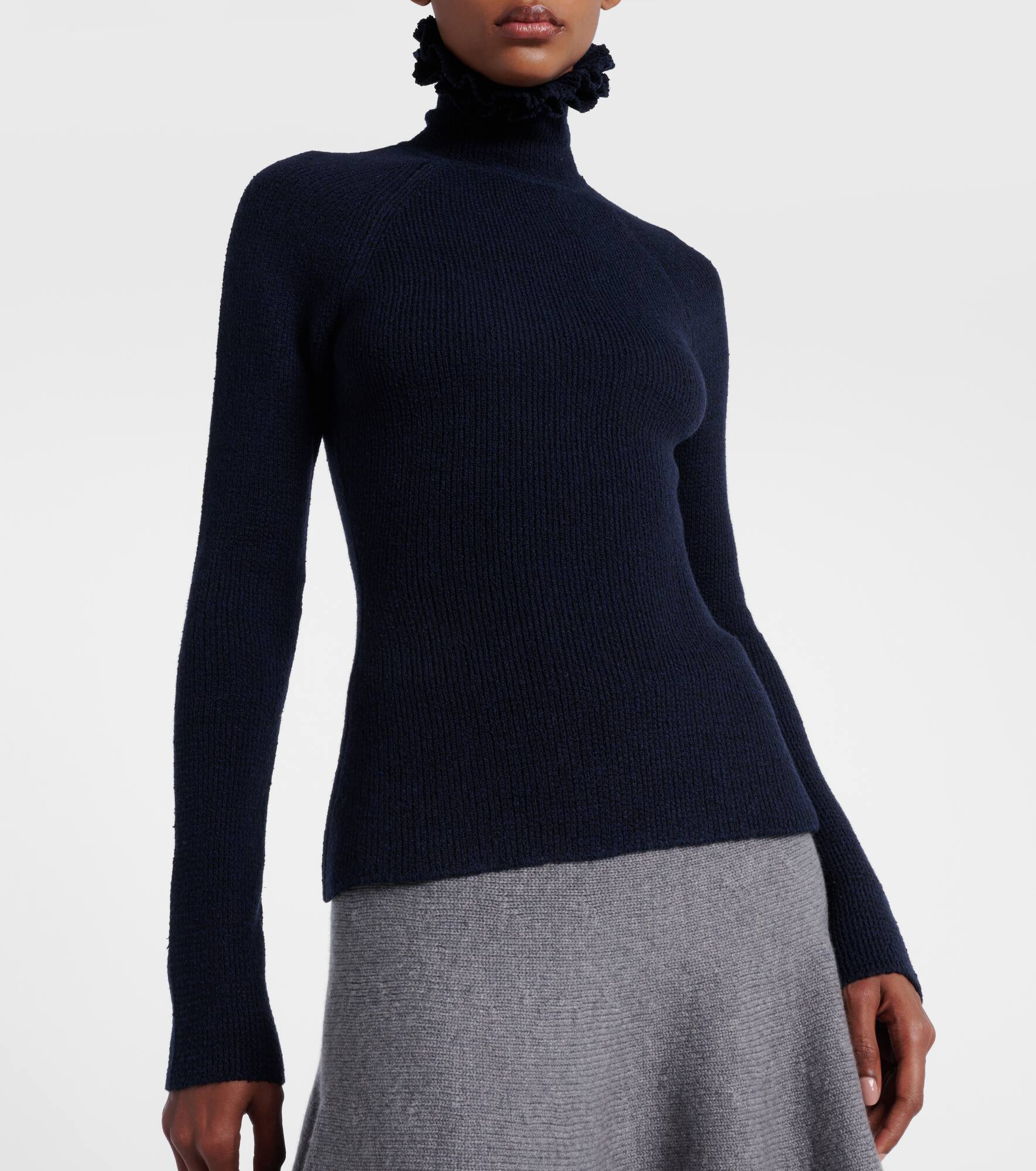 Wool and silk-blend turtleneck sweater - 6