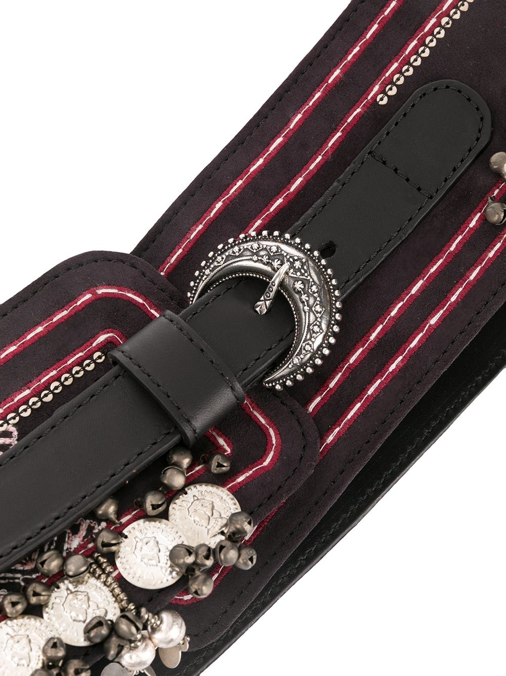 embroidered wide belt - 2