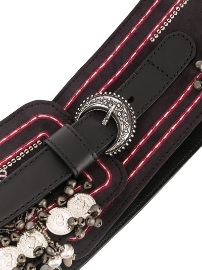 Etro embroidered wide belt outlook