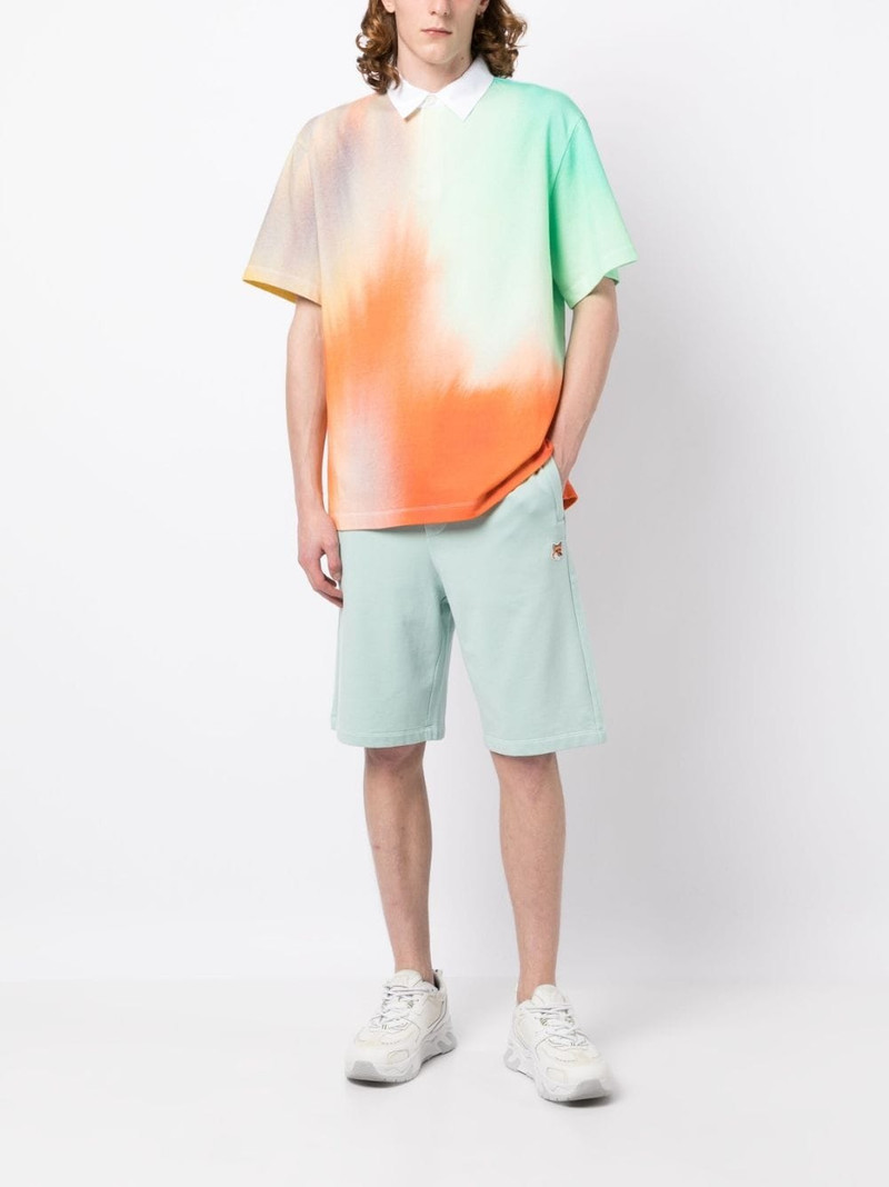 Maison Kitsuné 추상 인쇄 폴로 셔츠 outlook
