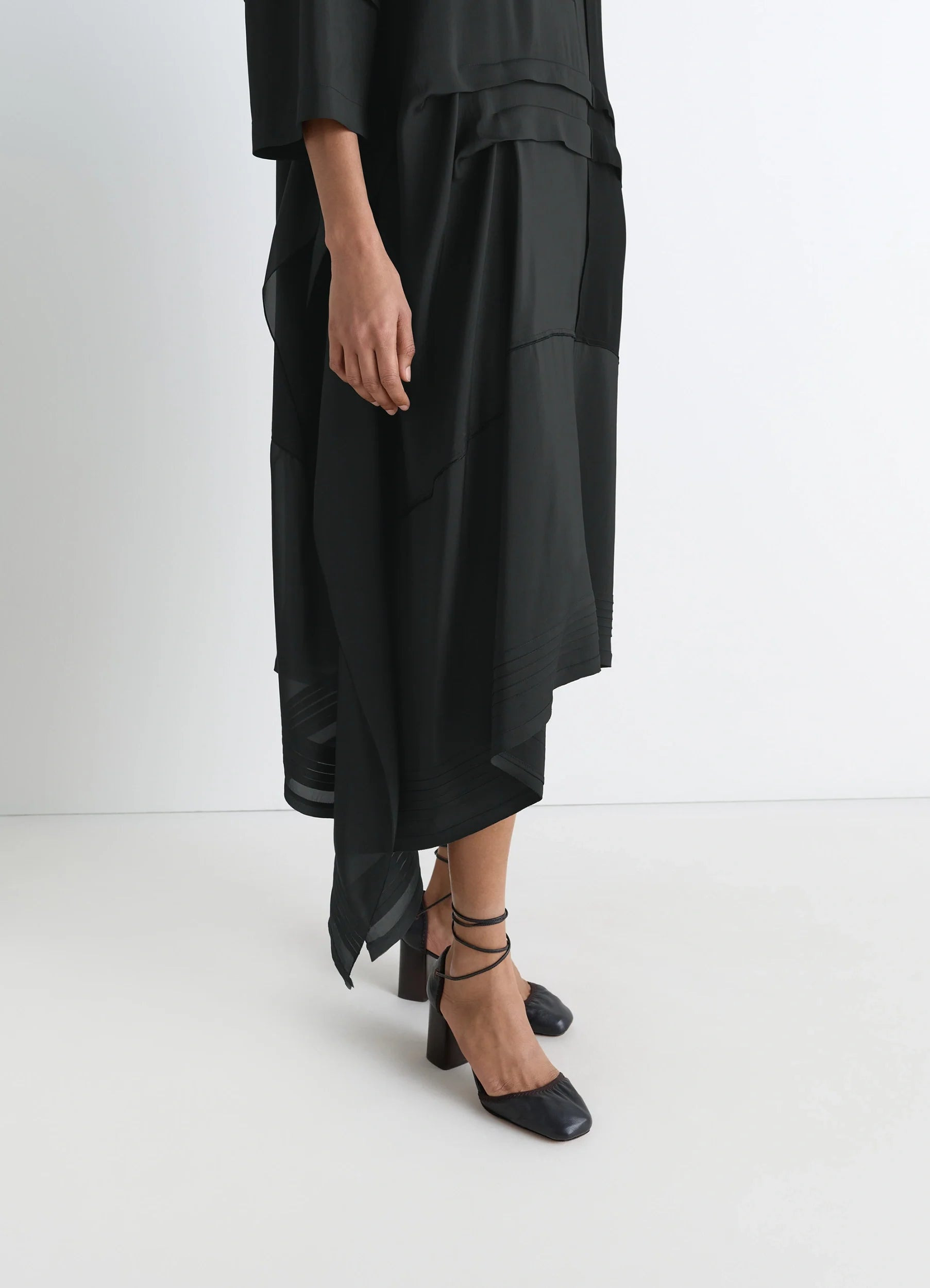 BLOUSE DRESS WITH PLEATS - 4