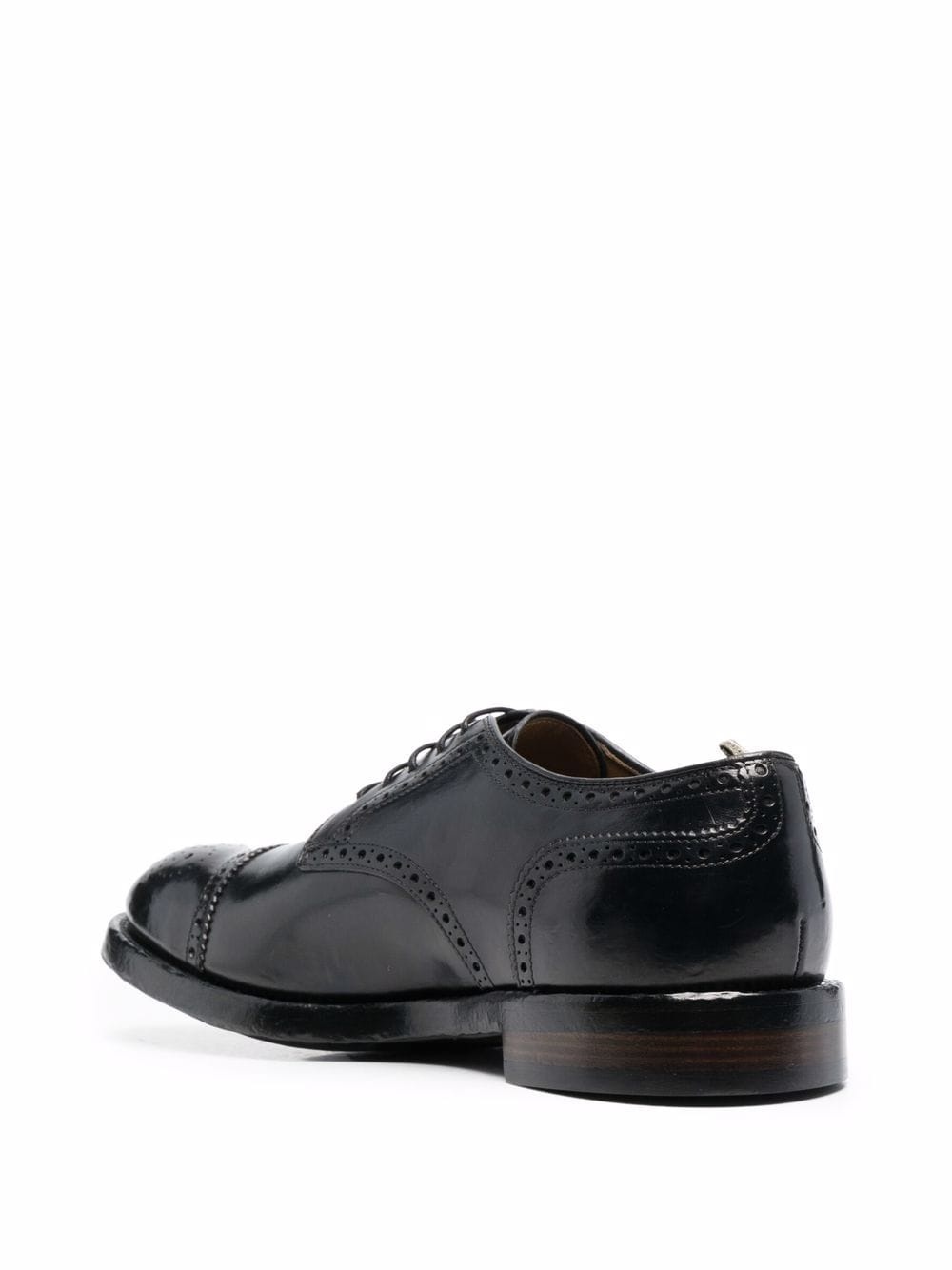 lace-up leather brogues - 3
