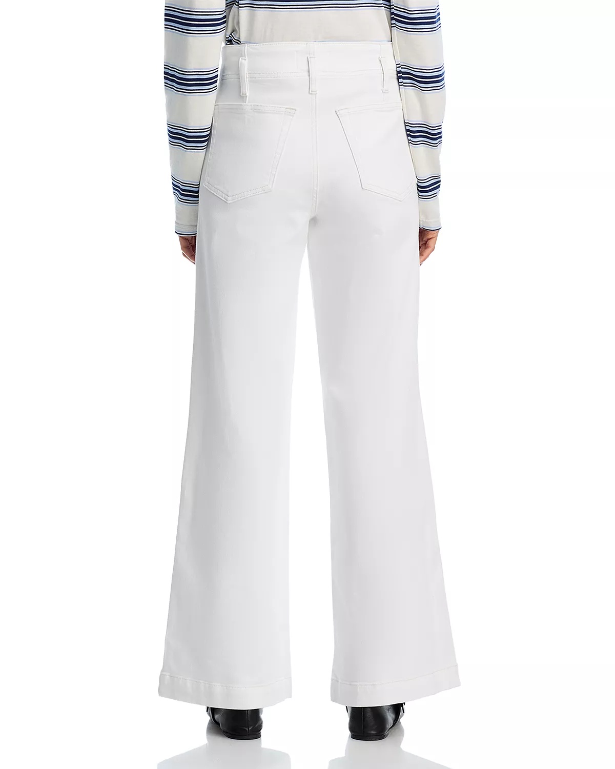 The Seamed High Rise Wide Leg Jeans in Au Natural Clean - 3