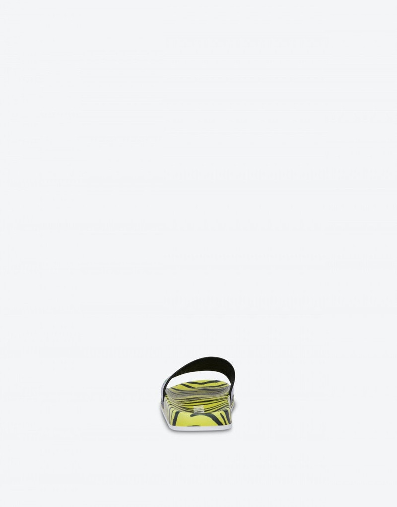 Moschino TIGER PRINT POOL SLIDES outlook