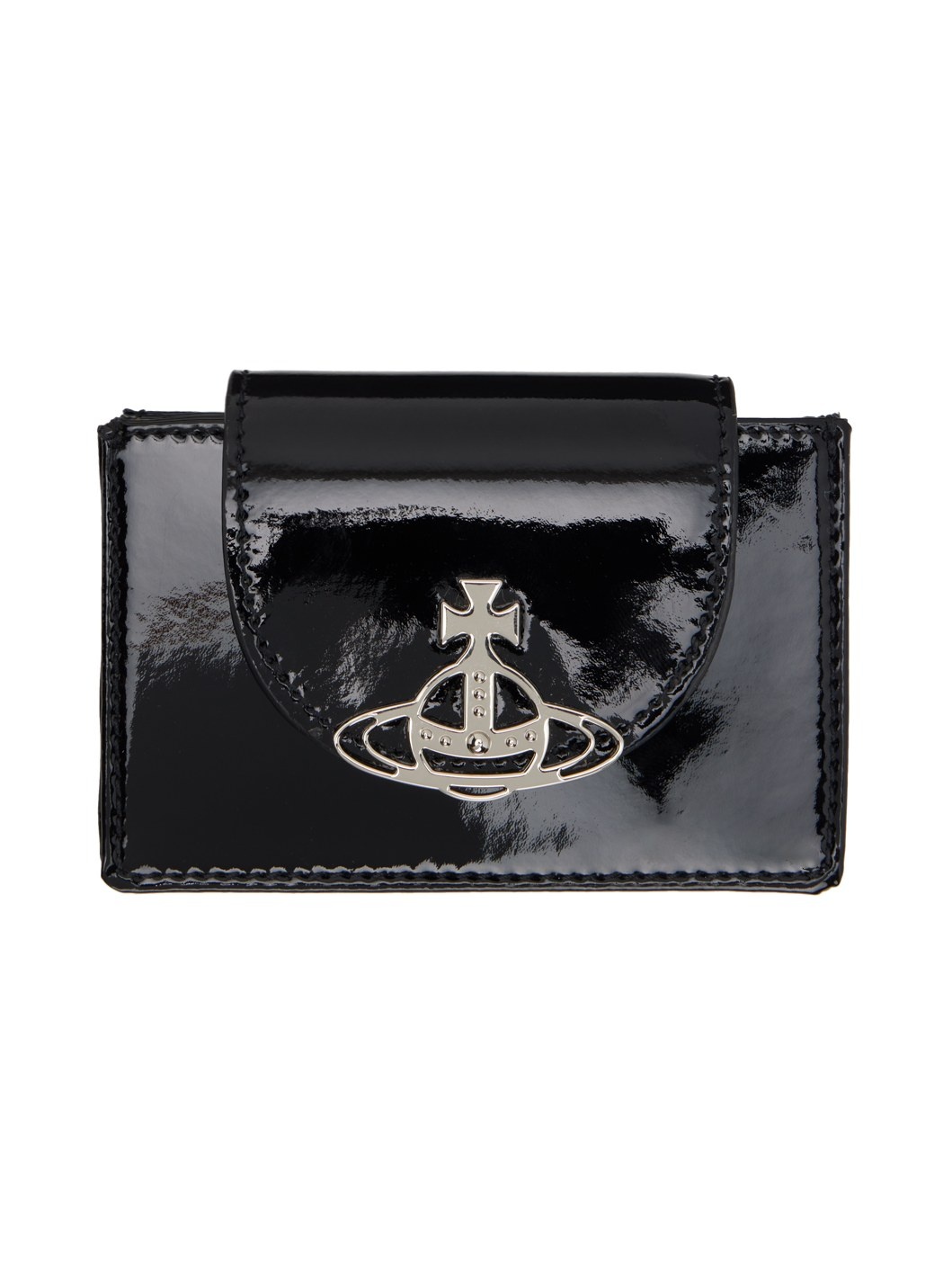 Black Flap Card Holder - 1