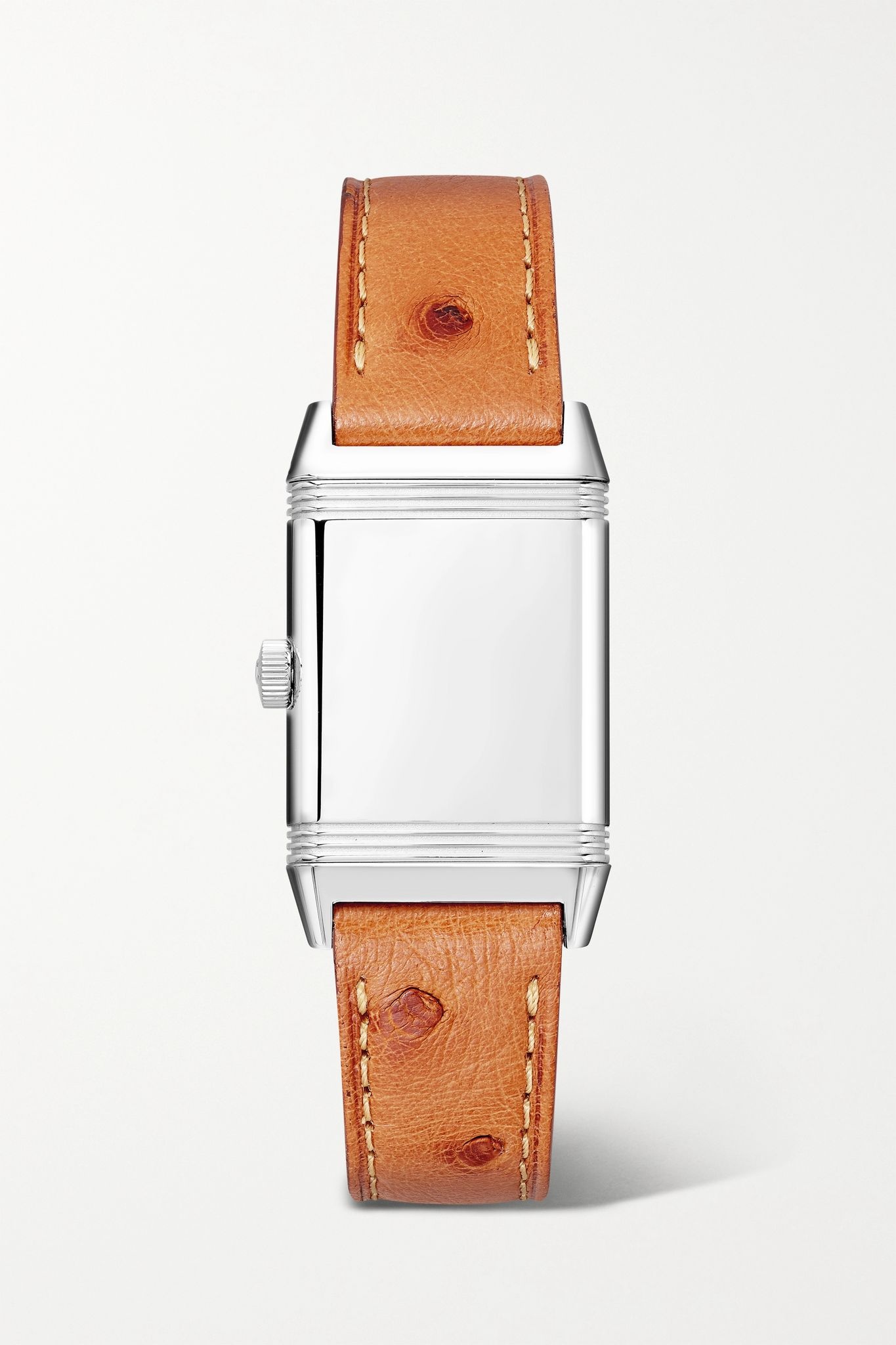 Reverso Classic Hand-Wound 21mm small stainless steel and ostrich watch  - 8