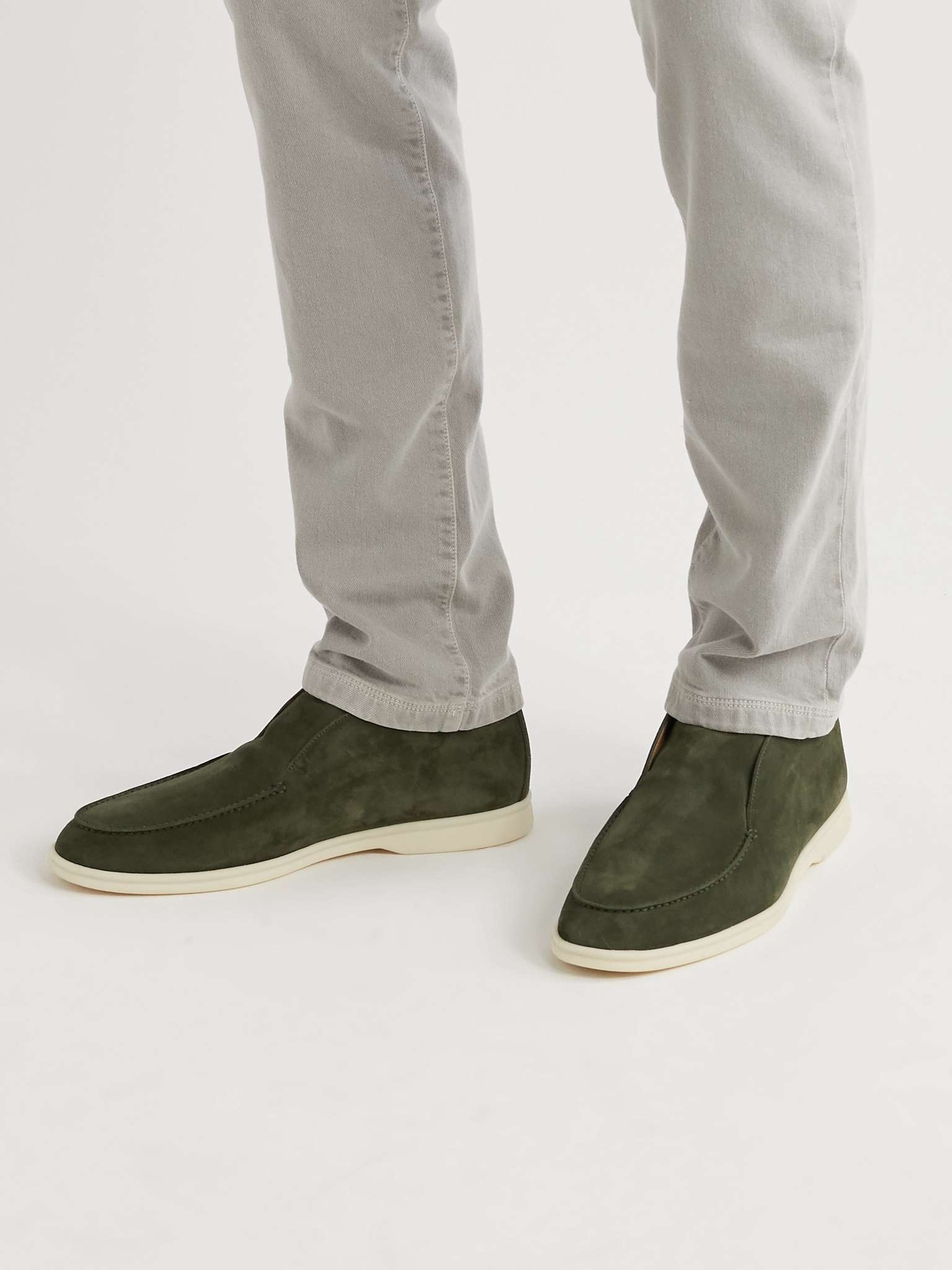 Open Walk Suede Boots - 2