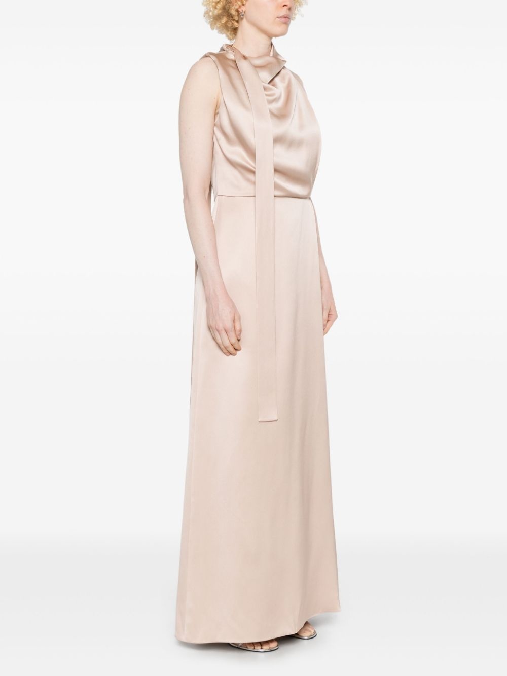 silk maxi dress - 3