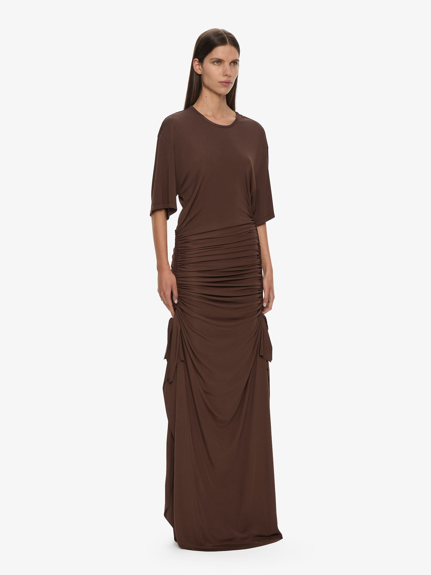 Shibari Jersey Ruche Tee Dress - 3
