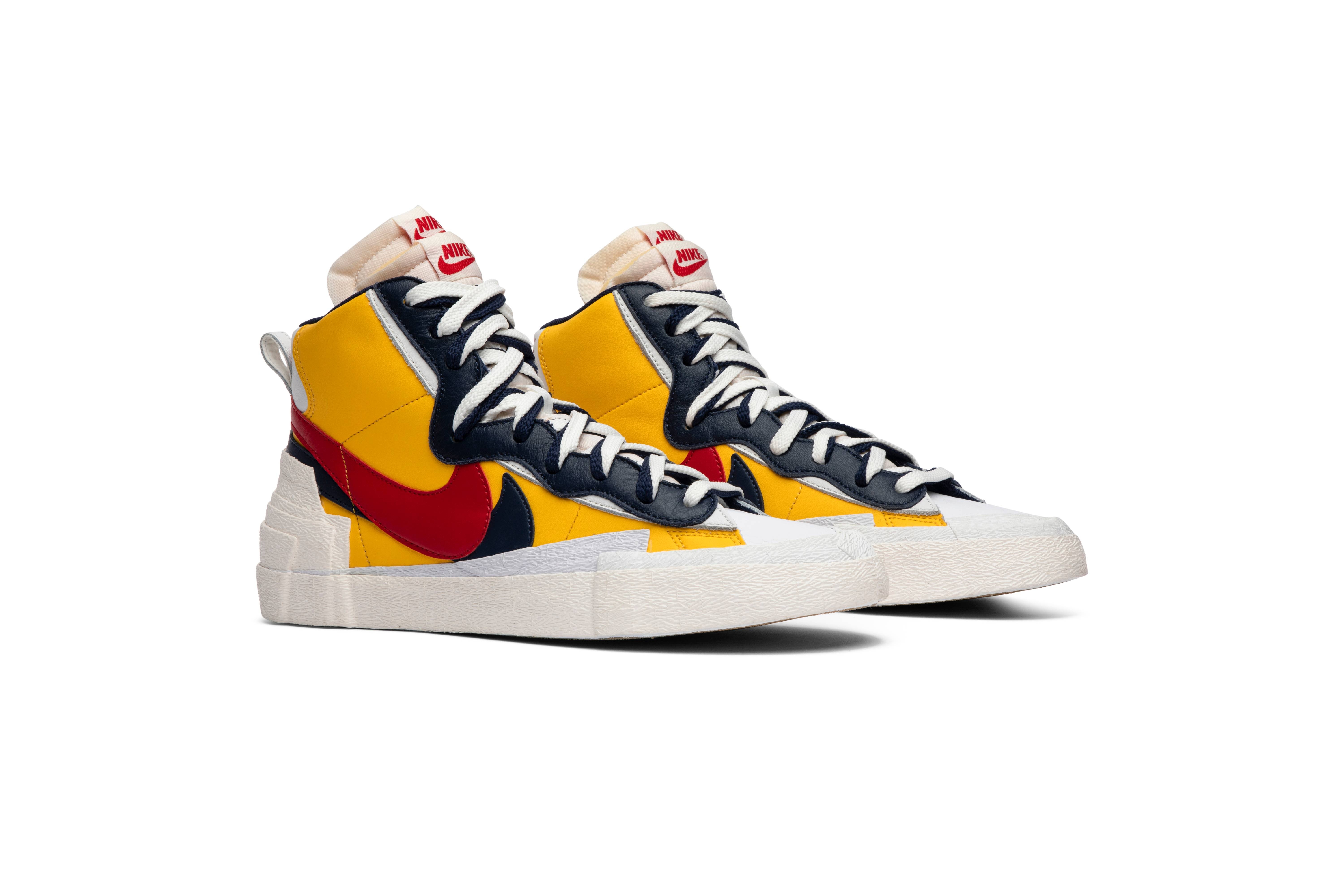 sacai x Blazer Mid 'Maize Navy' - 8