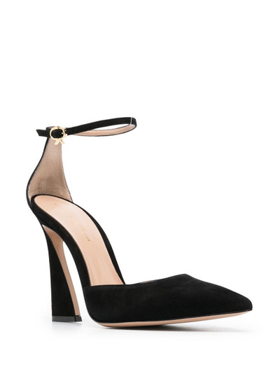 Gianvito Rossi suede 105mm curved-heel pumps outlook