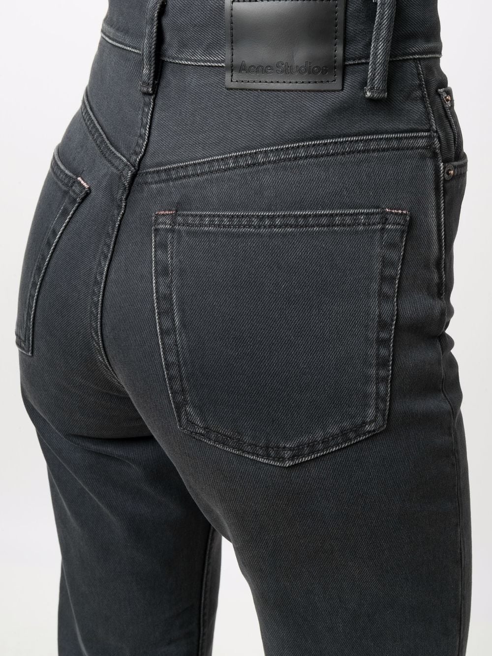 high-waisted flared jeans - 5